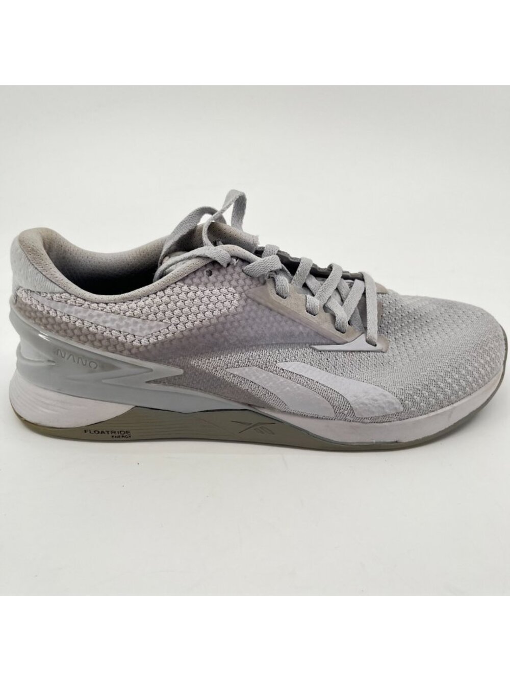 Reebok Nano X3 Mens Size 6 Gray White Athletic Running Walking Shoes Sneakers